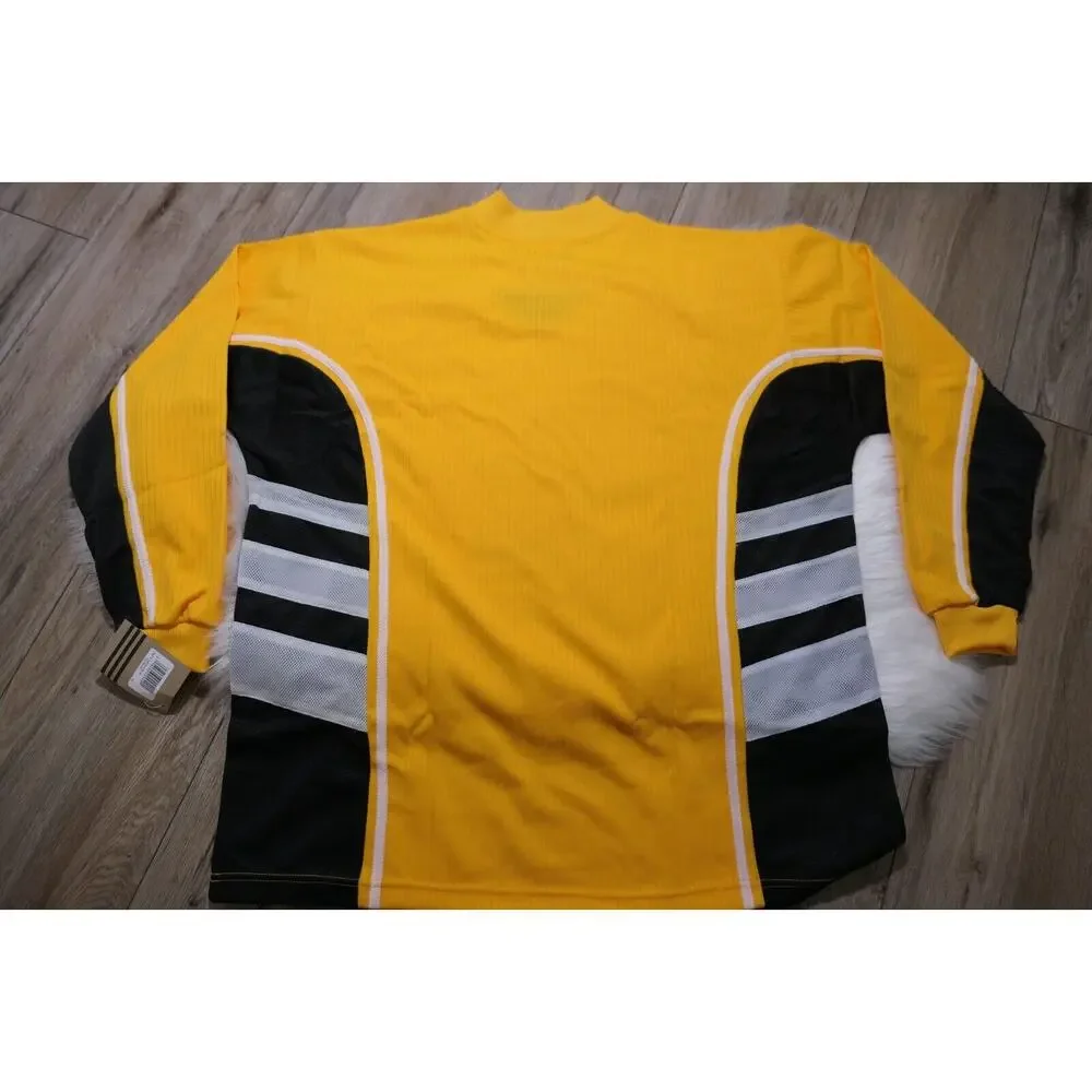 NWT Vintage 90s ADIDAS Soccer Carlsbad Goalkeeper Jersey Gold & Black Men XL